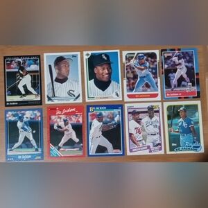 Bo Jackson Baseball Card Lot